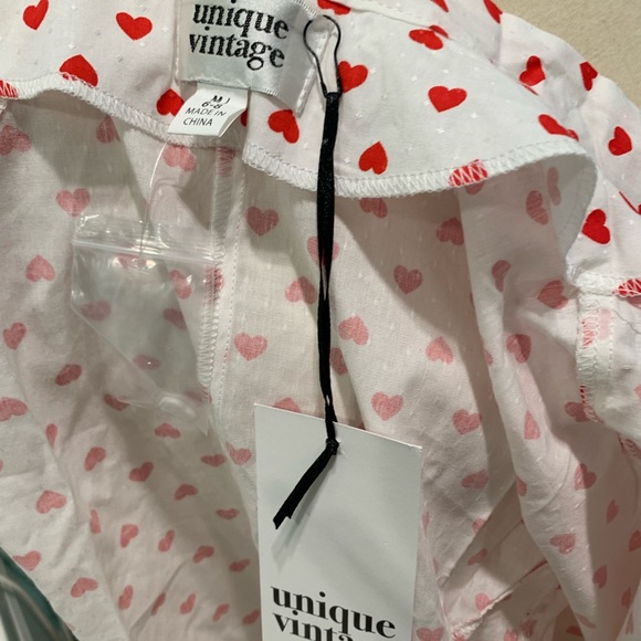 NOT FOR SALE Unique Vintage Hearts Bow Top - Picture 9 of 9